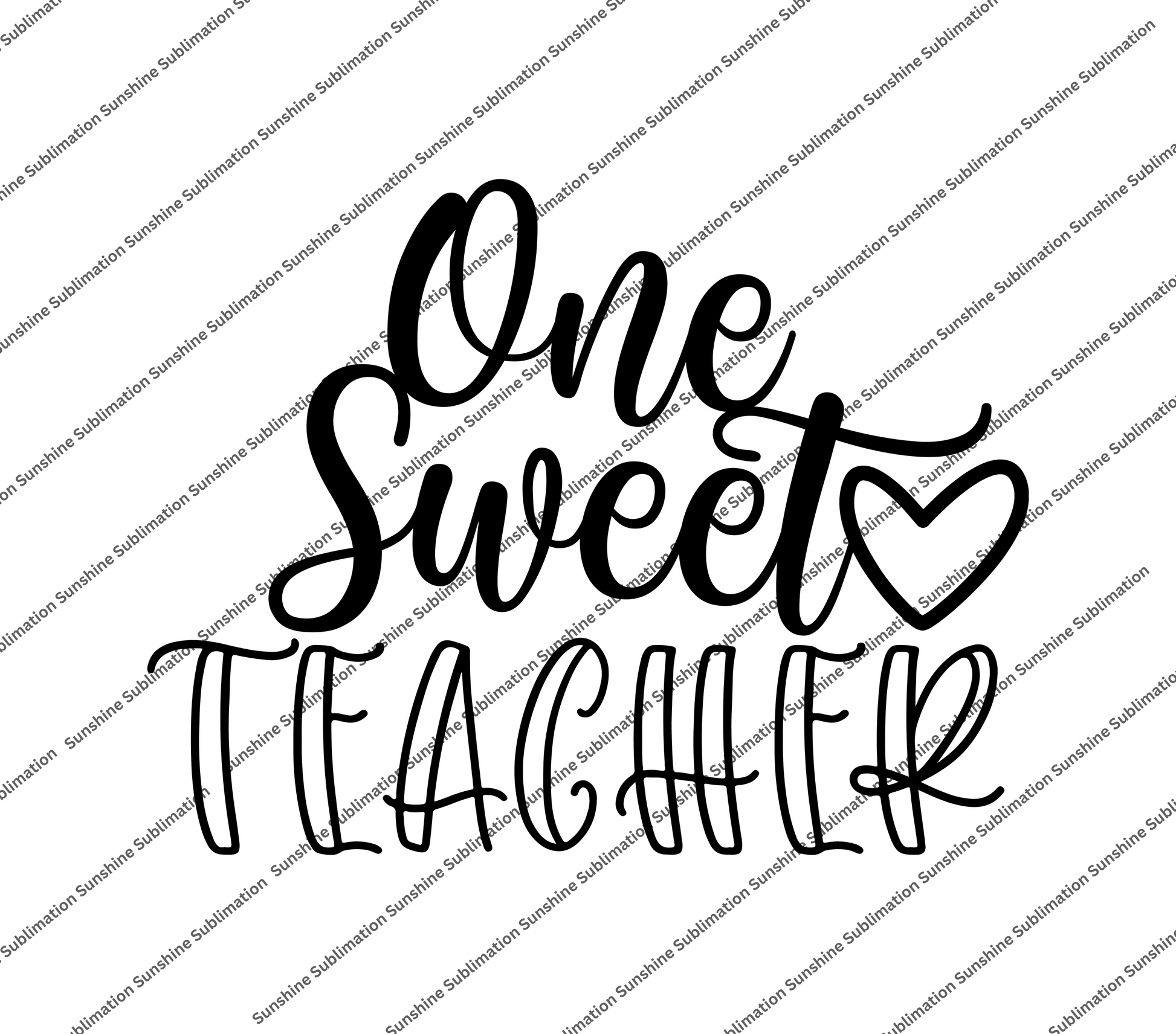 One Sweet Teacher Shirt Print – Sunshine Sublimation